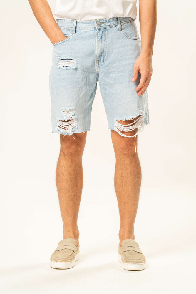 Jeans corto 100% cotone