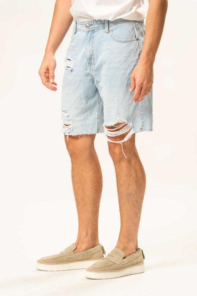 Jeans corto 100% cotone
