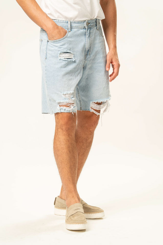 Jeans corto 100% cotone