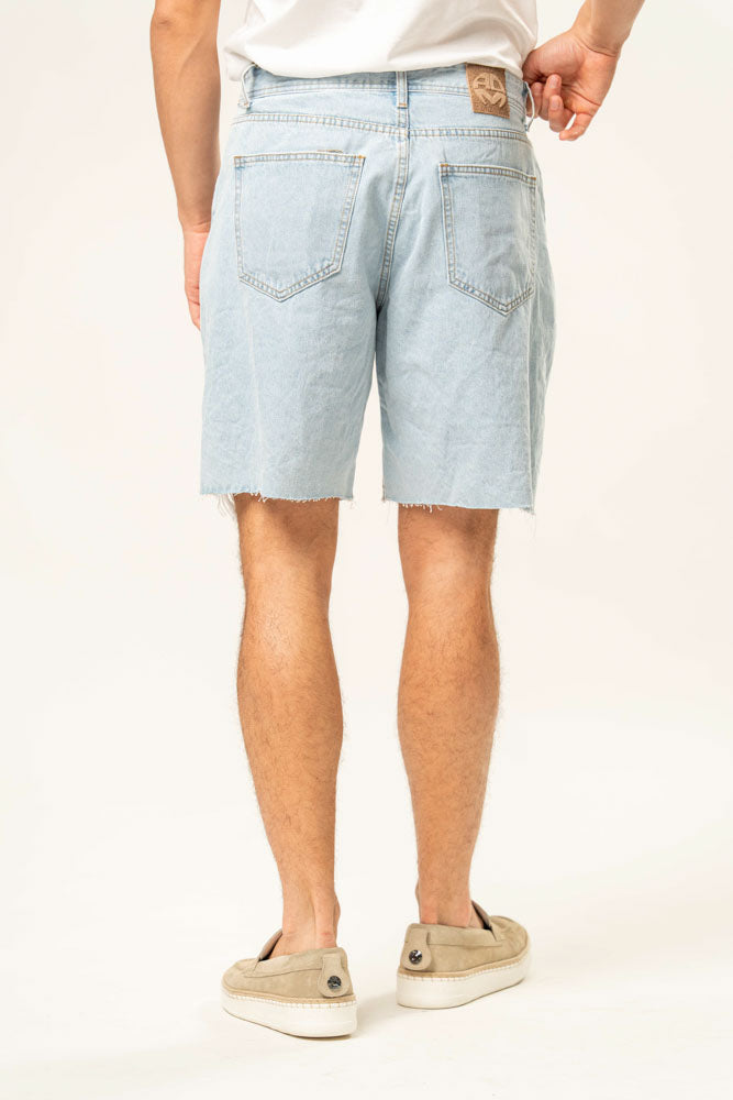 Jeans corto 100% cotone