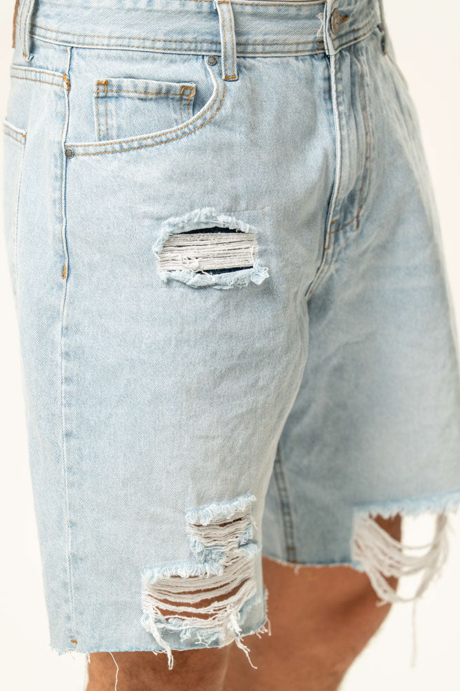 Jeans corto 100% cotone