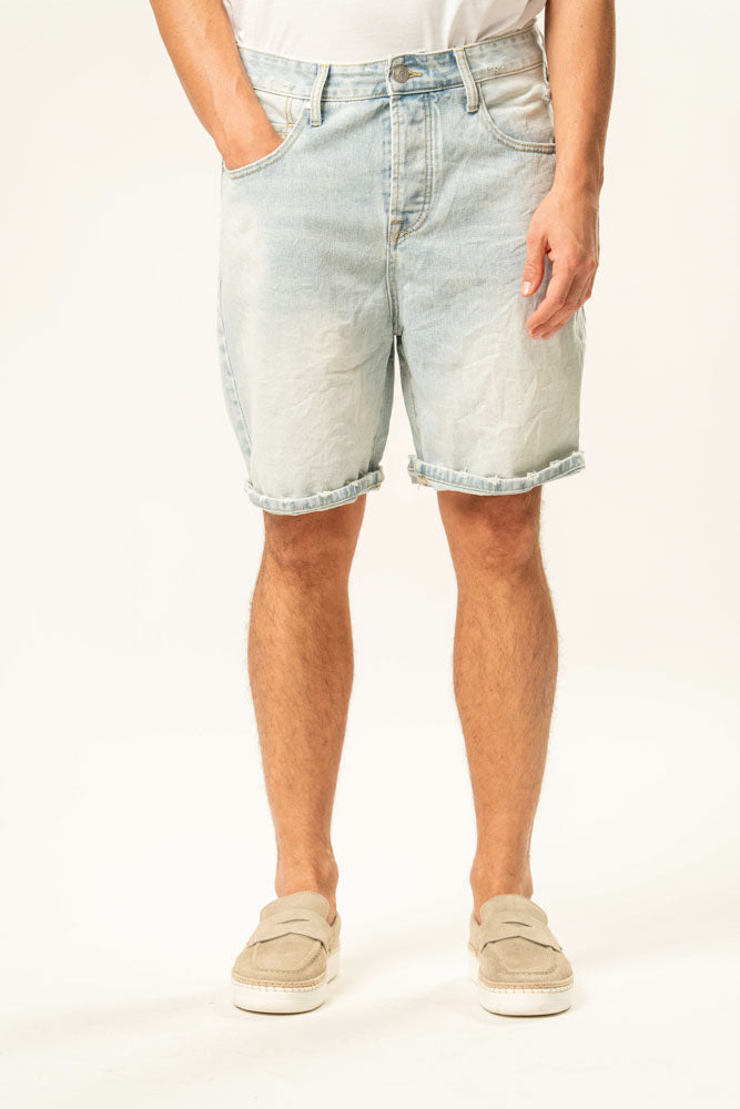 Jeans corto 100% cotone