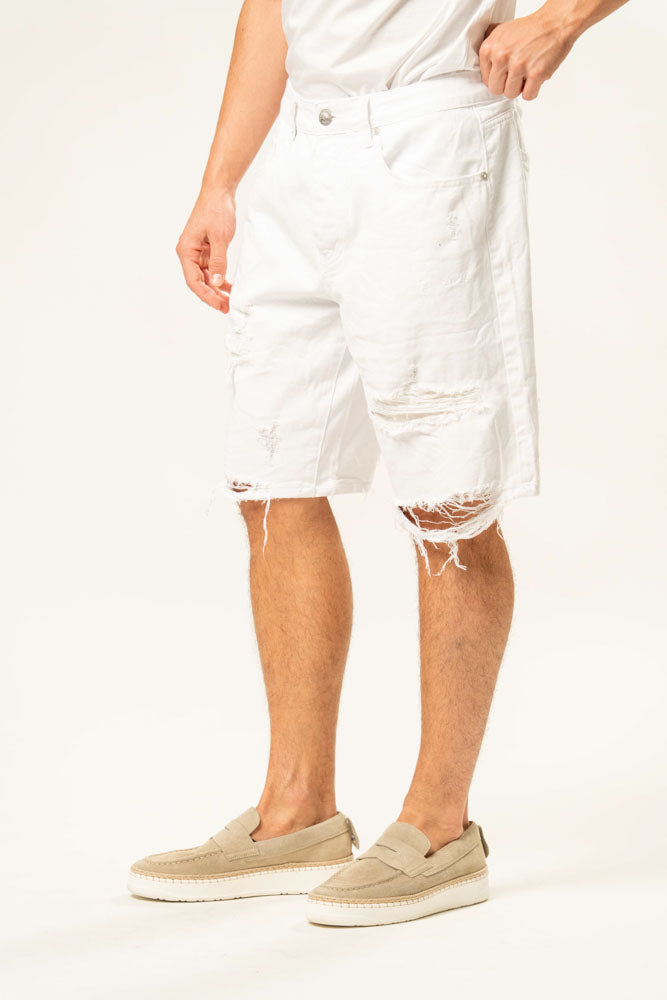 Jeans corto 100% cotone