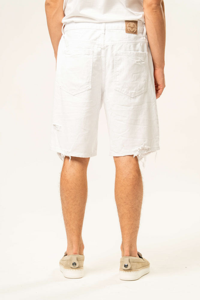 Jeans corto 100% cotone