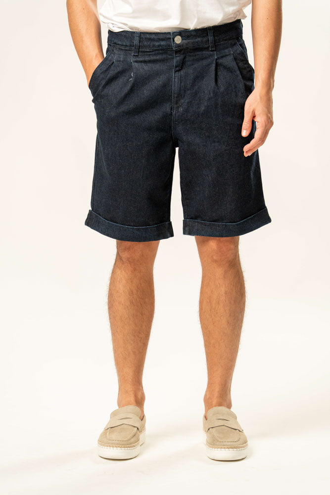 Jeans corto 100% cotone