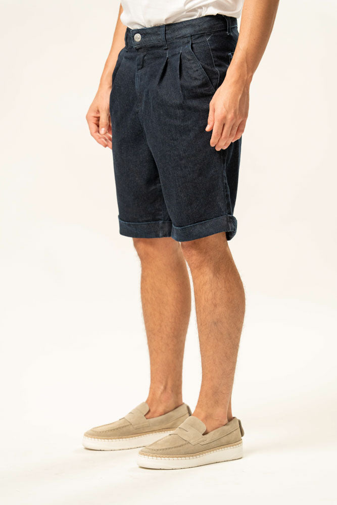 Jeans corto 100% cotone