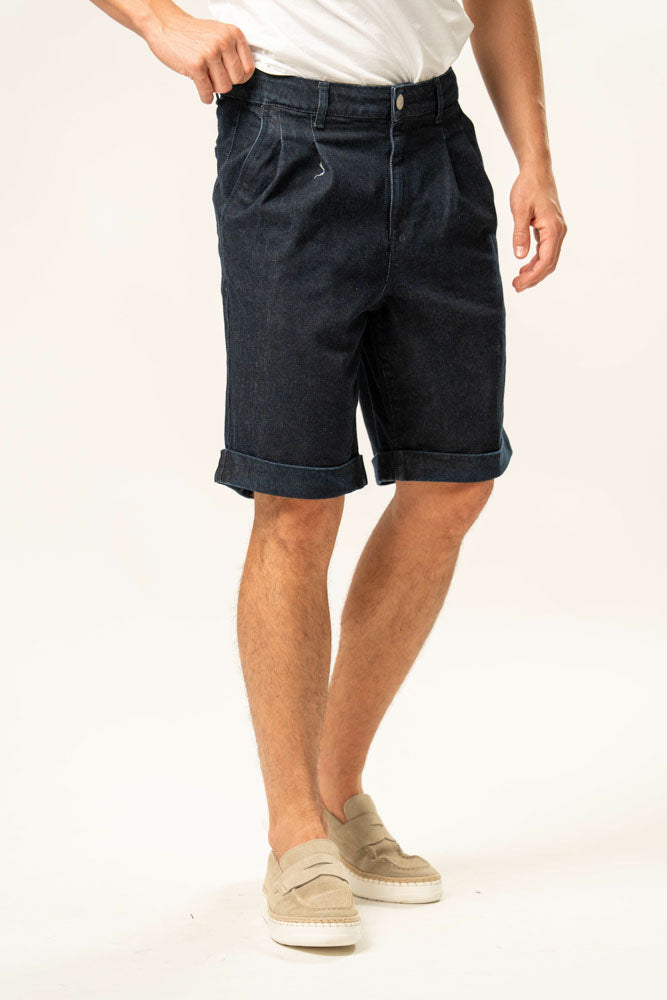 Jeans corto 100% cotone