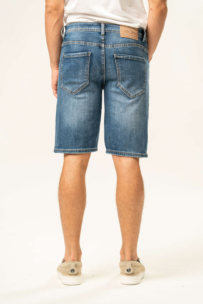 Jeans corto 100% cotone