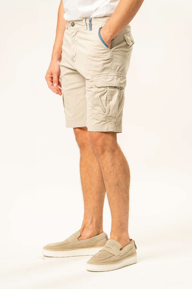 Pantalone corto cargo 100% cotone