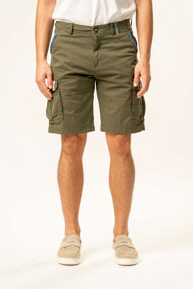 Pantalone corto cargo 100% cotone