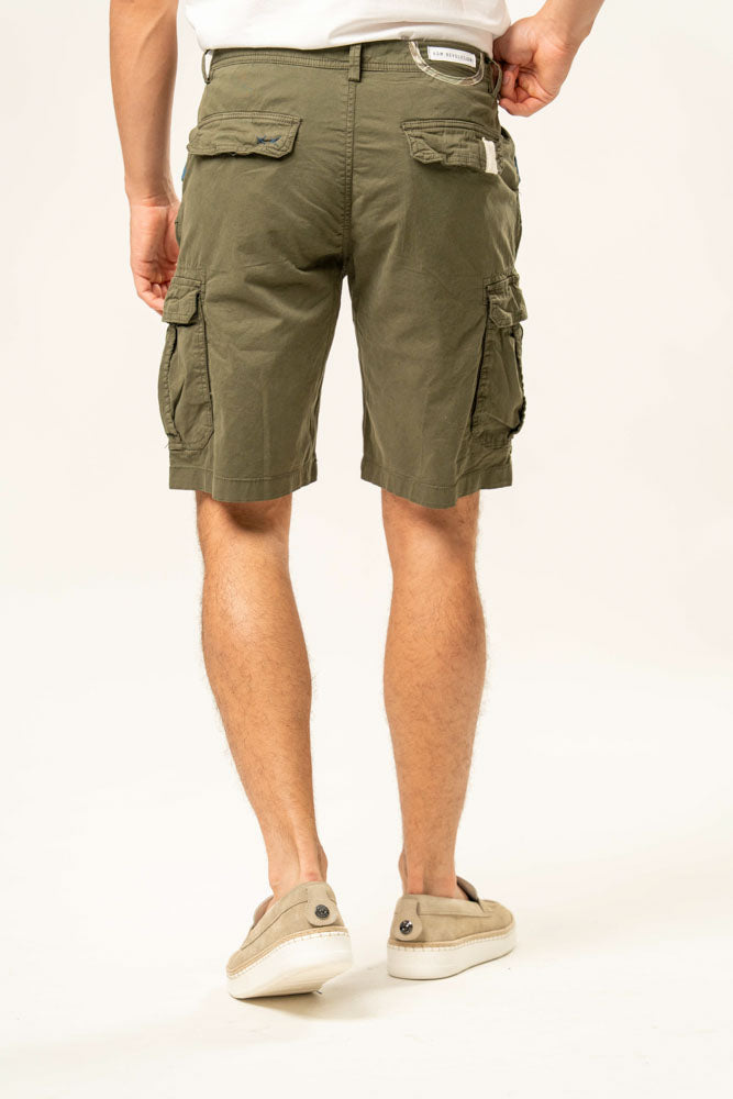 Pantalone corto cargo 100% cotone