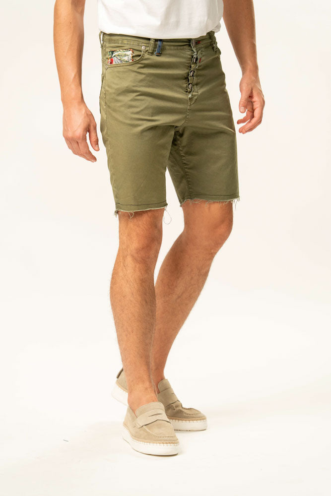 Jeans corto 100% cotone