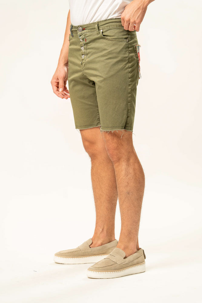 Jeans corto 100% cotone