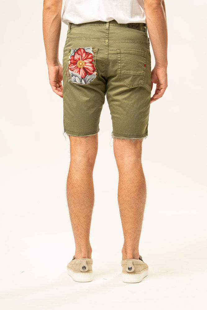 Jeans corto 100% cotone