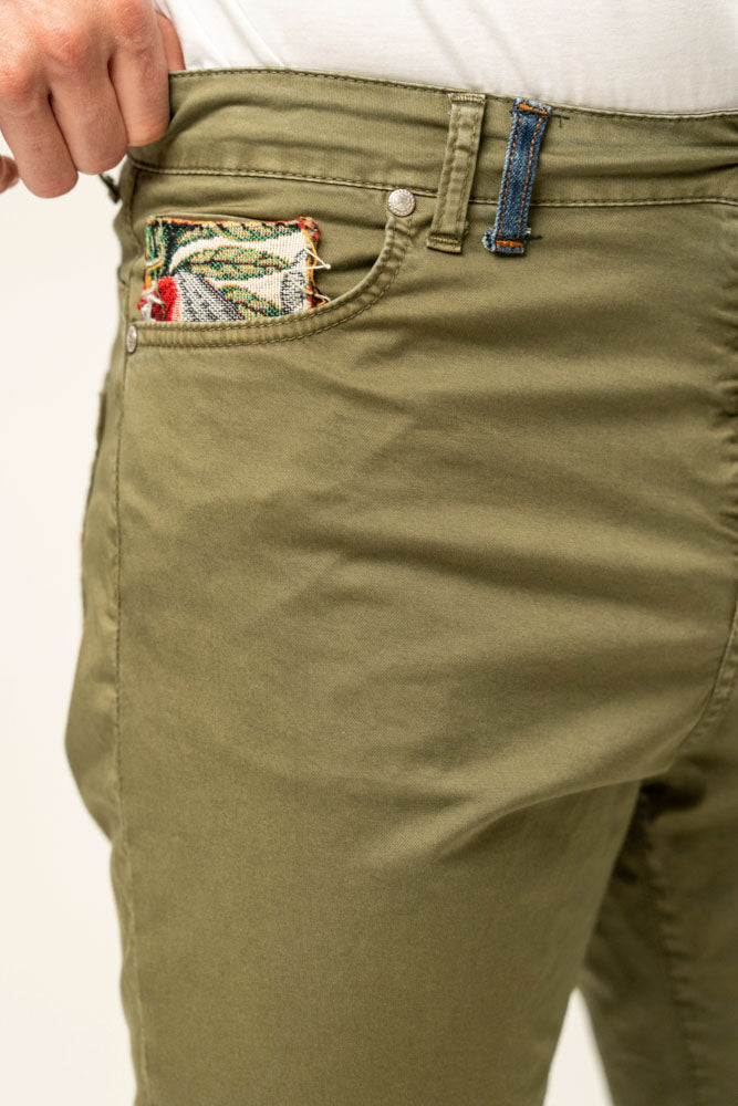 Jeans corto 100% cotone