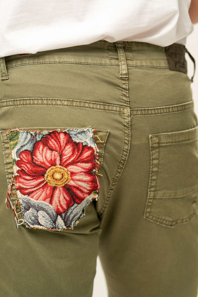 Jeans corto 100% cotone