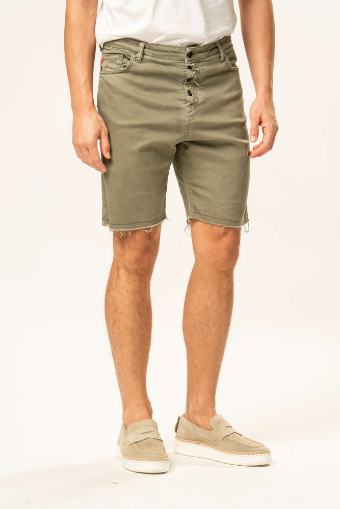 Jeans corto 100% cotone