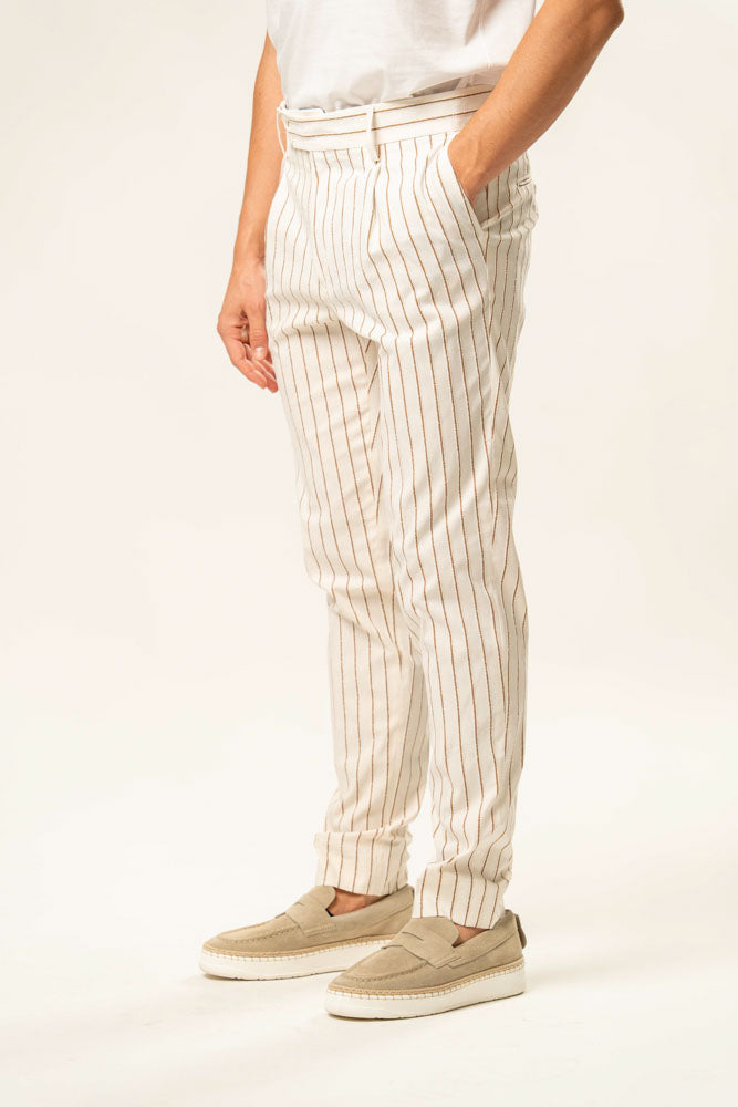 Pantalone a Righe 100% Cotone