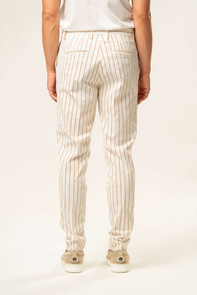 Pantalone a Righe 100% Cotone