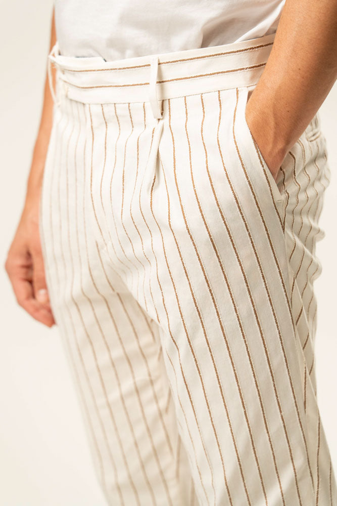 Pantalone a Righe 100% Cotone