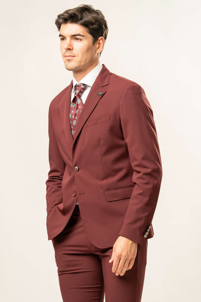 Abito Uomo – Vestibilità slim - Borgogna
