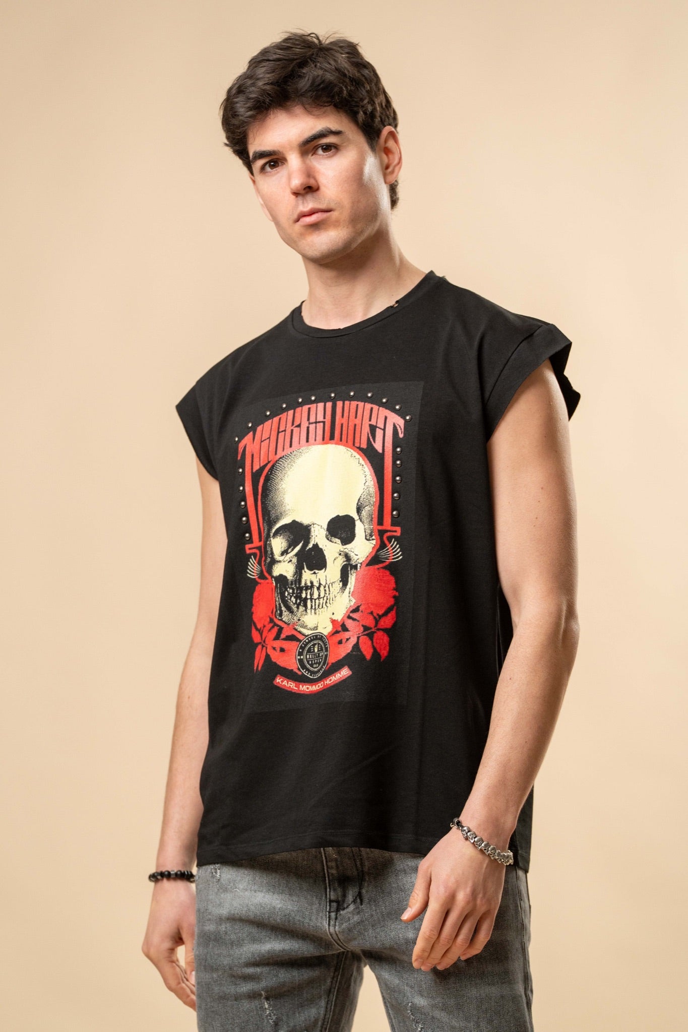 Tank Top uomo stampa skull