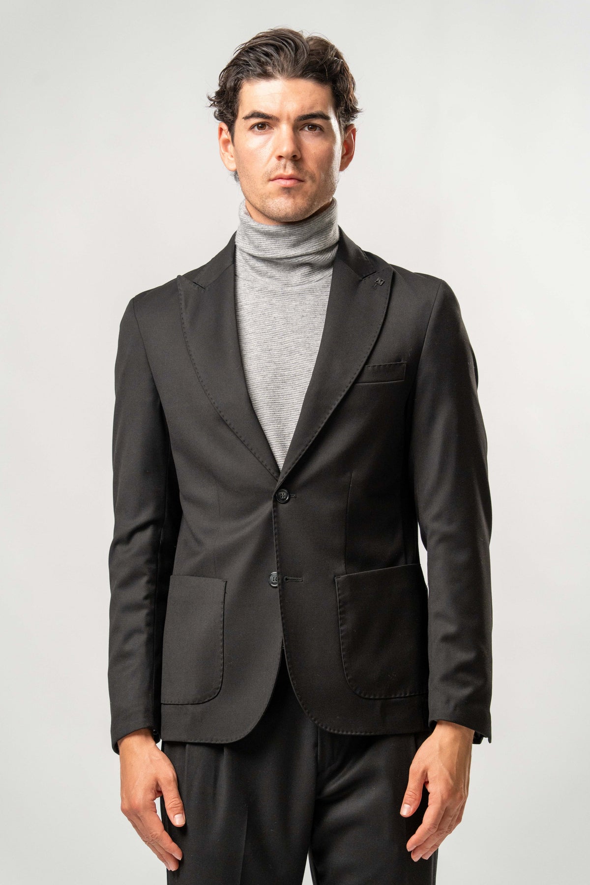 Giacca Uomo Monopetto Nera Elegante