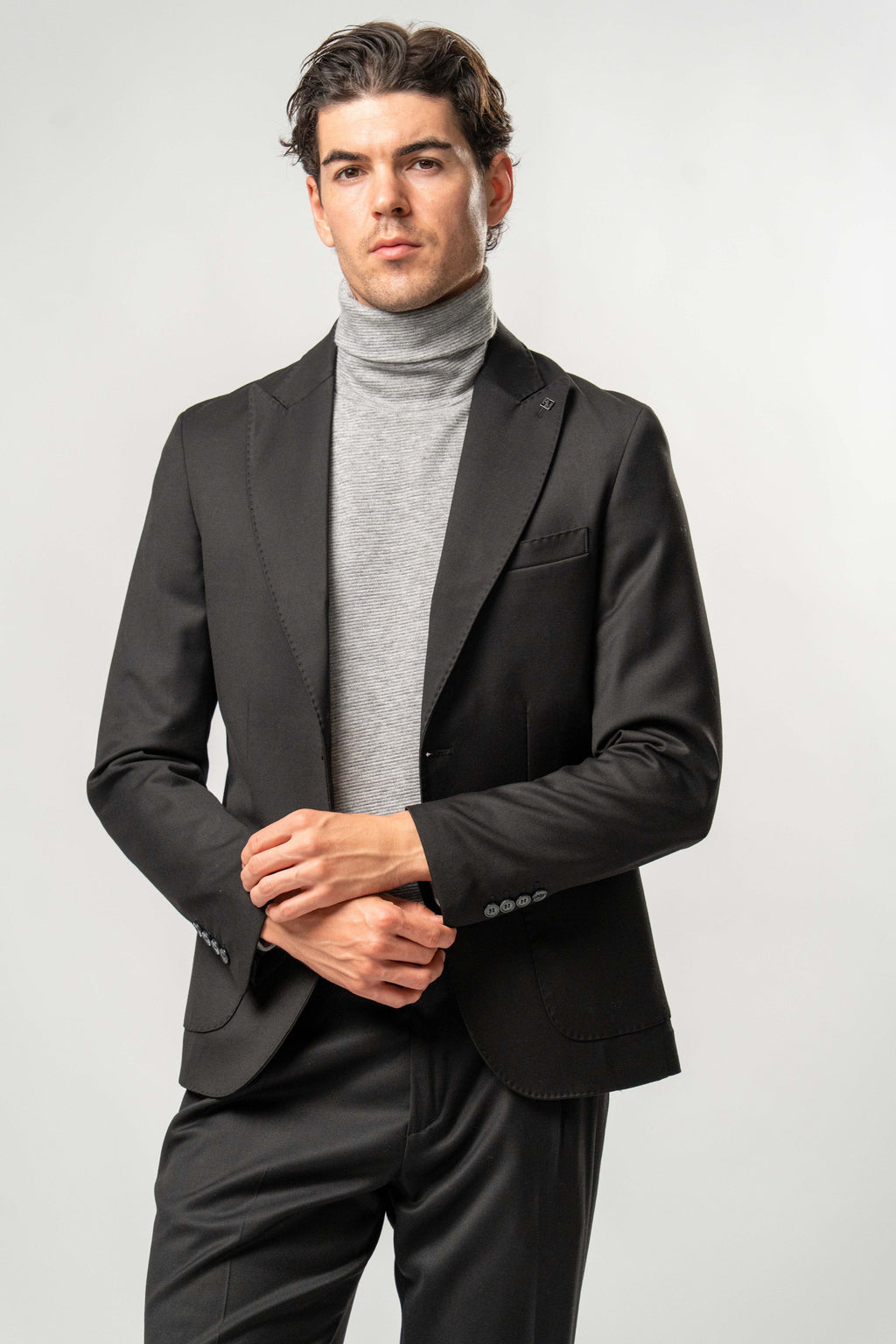 Giacca Uomo Monopetto Nera Elegante