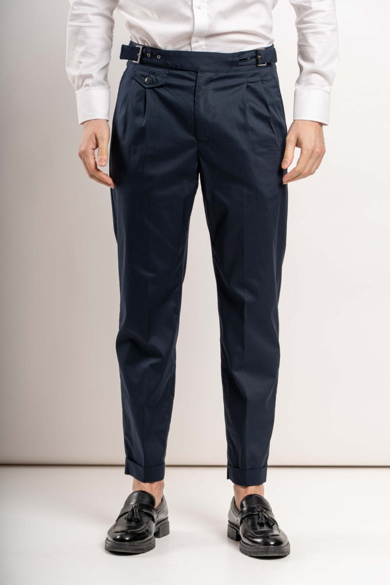 Pantalone Gurka con cinturini - blu