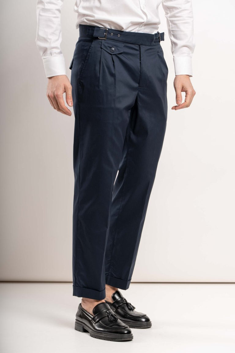Pantalone Gurka con cinturini - blu