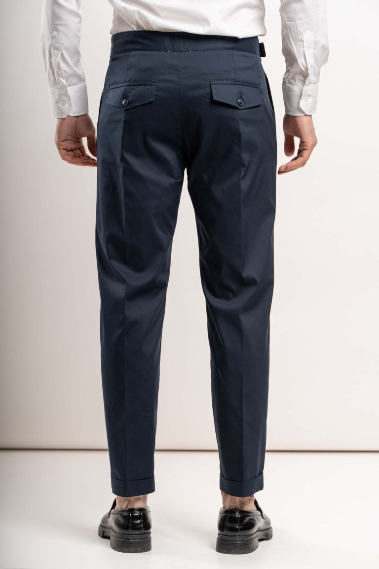 Pantalone Gurka con cinturini - blu