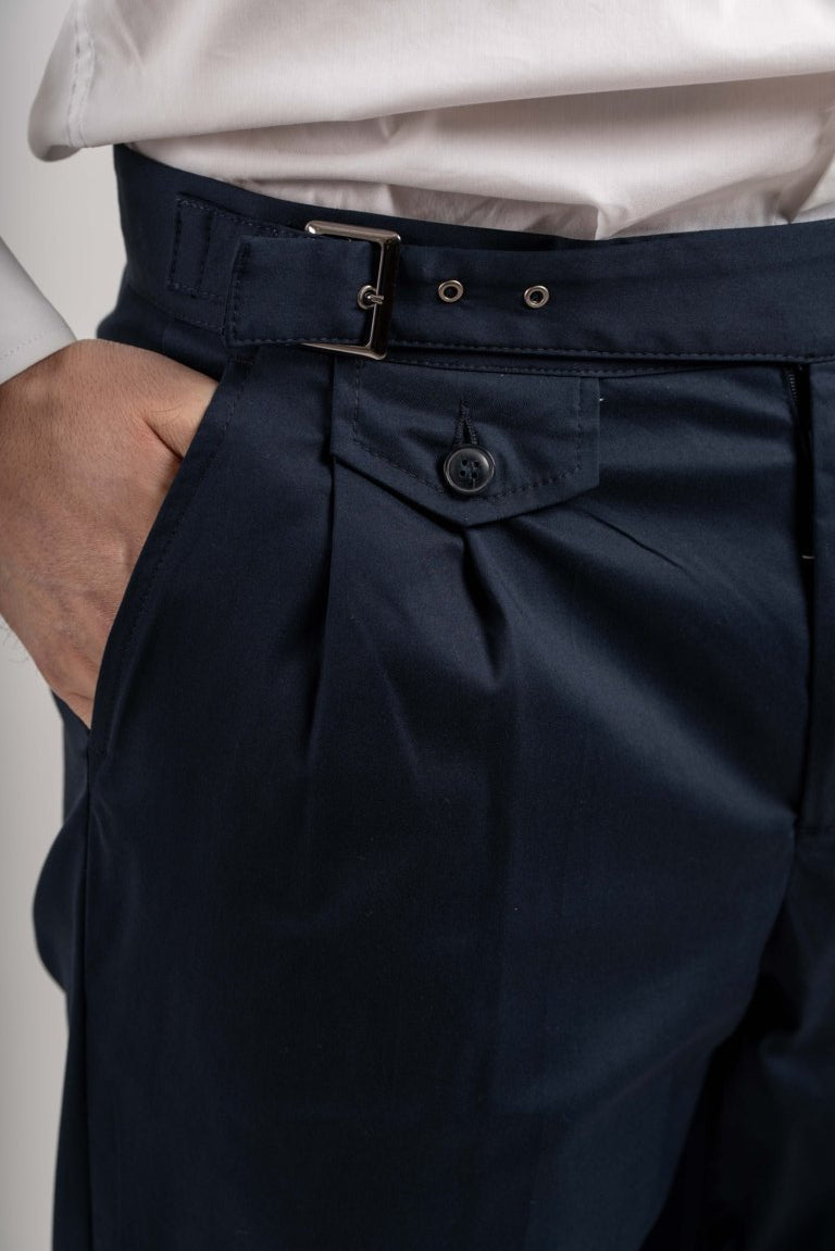 Pantalone Gurka con cinturini - blu