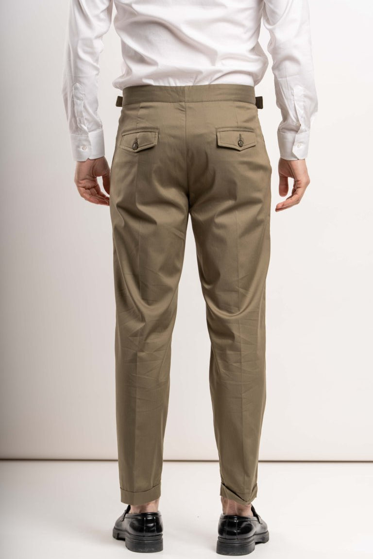 Pantalone Gurka con cinturini - Fango