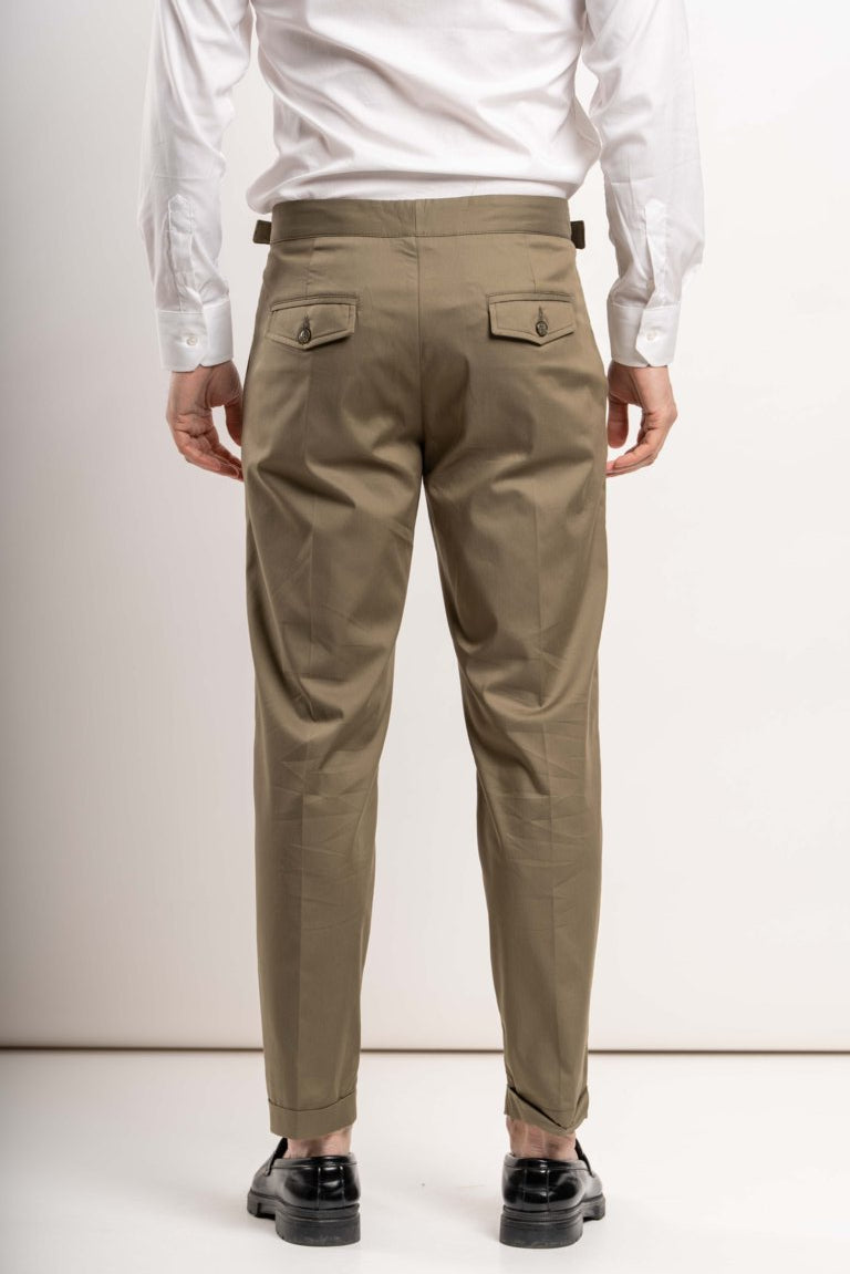 Pantalone Gurka con cinturini - Fango