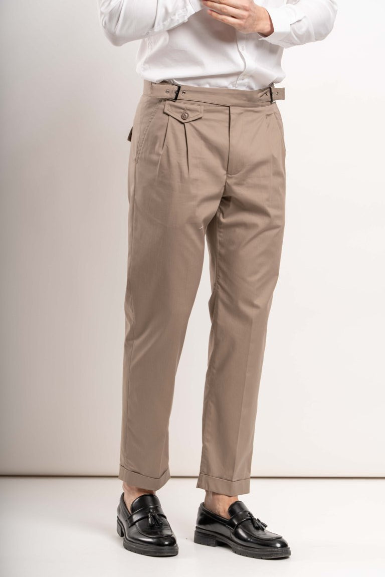 Pantalone Gurka con cinturini -  Beige