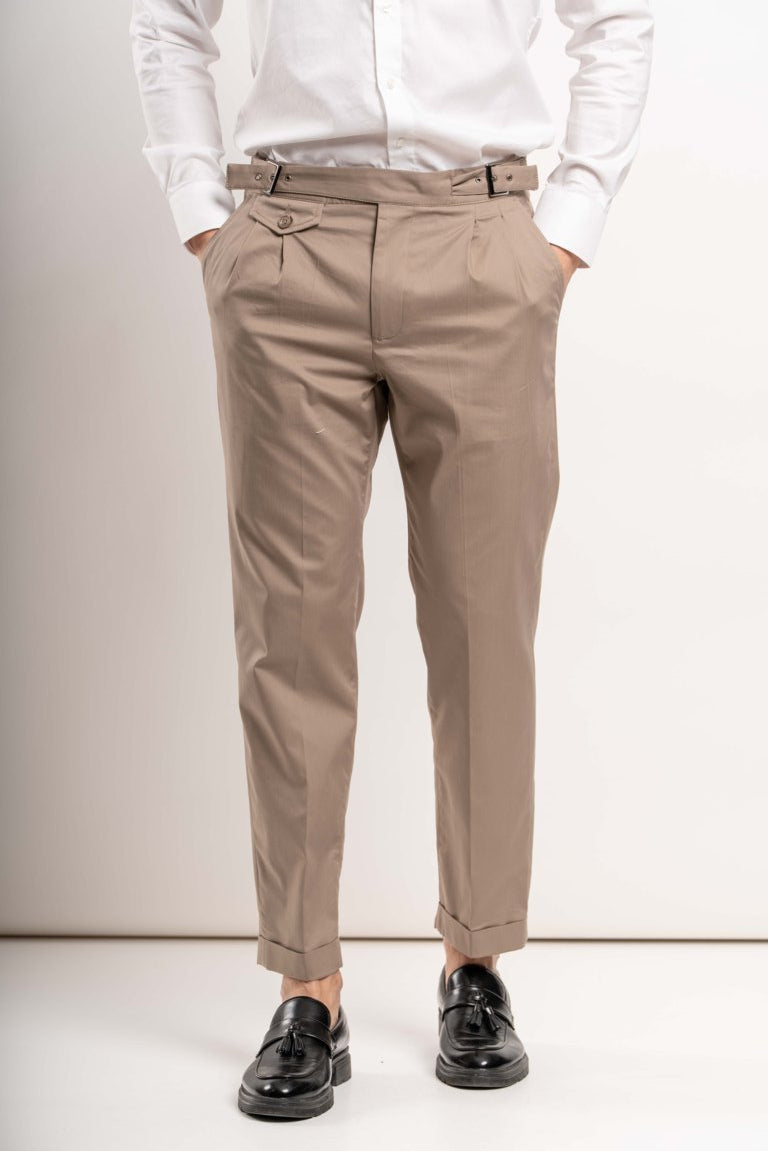 Pantalone Gurka con cinturini -  Beige