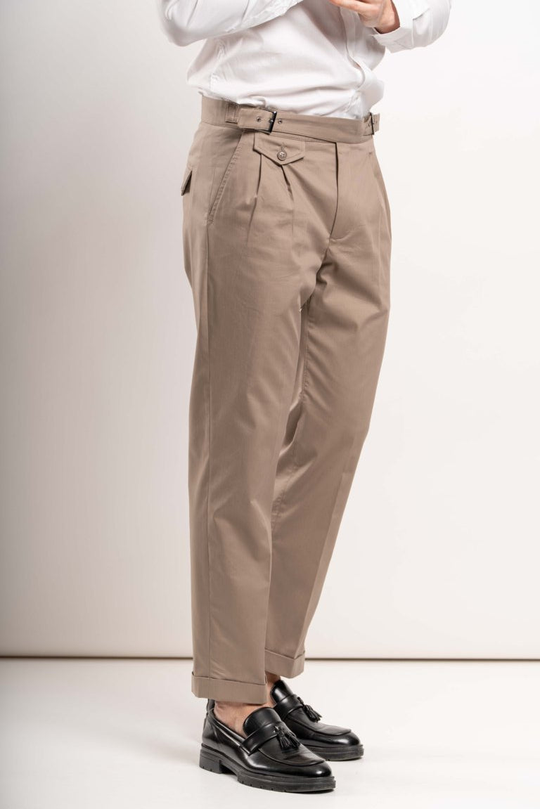 Pantalone Gurka con cinturini -  Beige