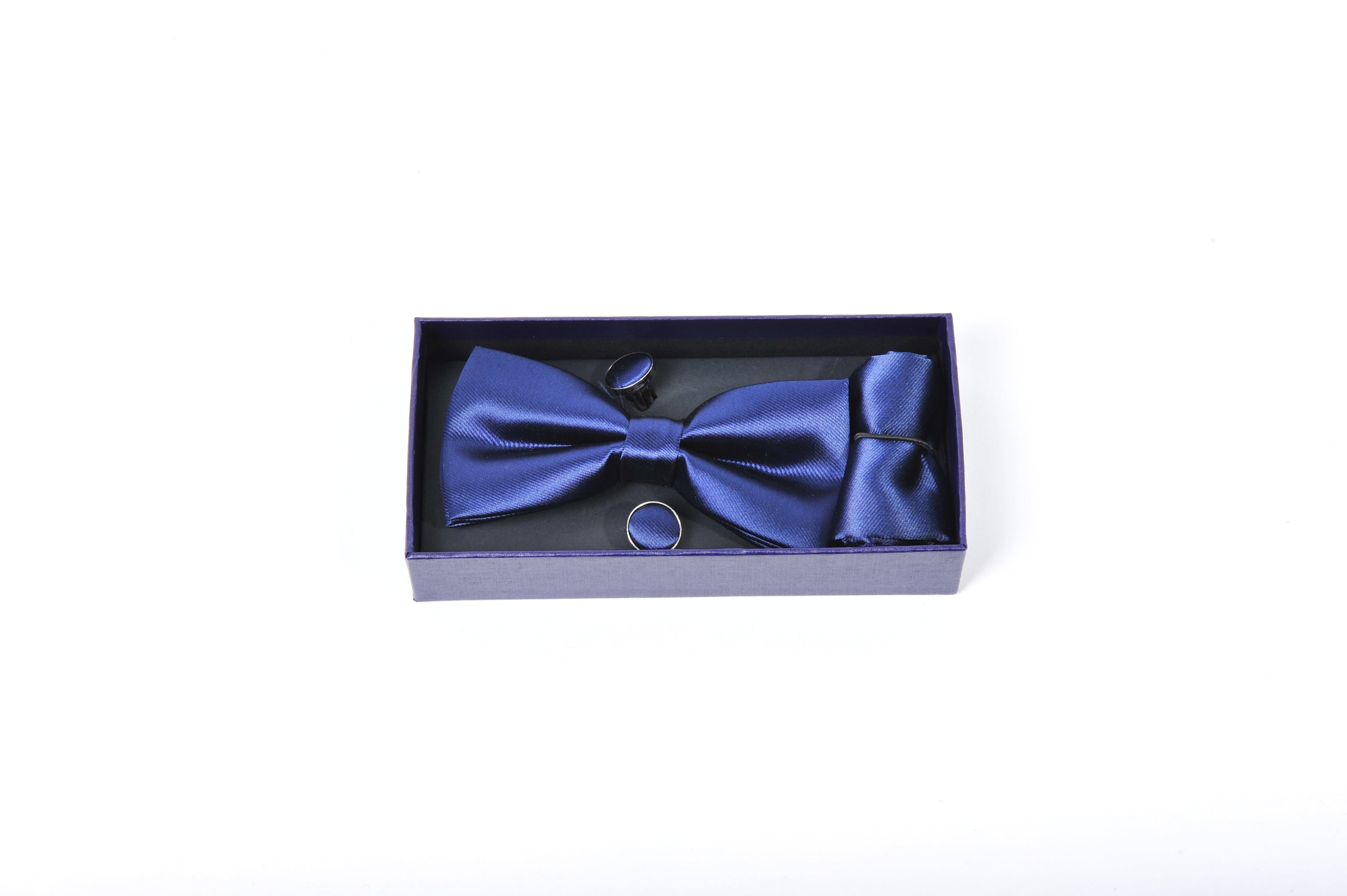 Set Papillon e Gemelli blu notte