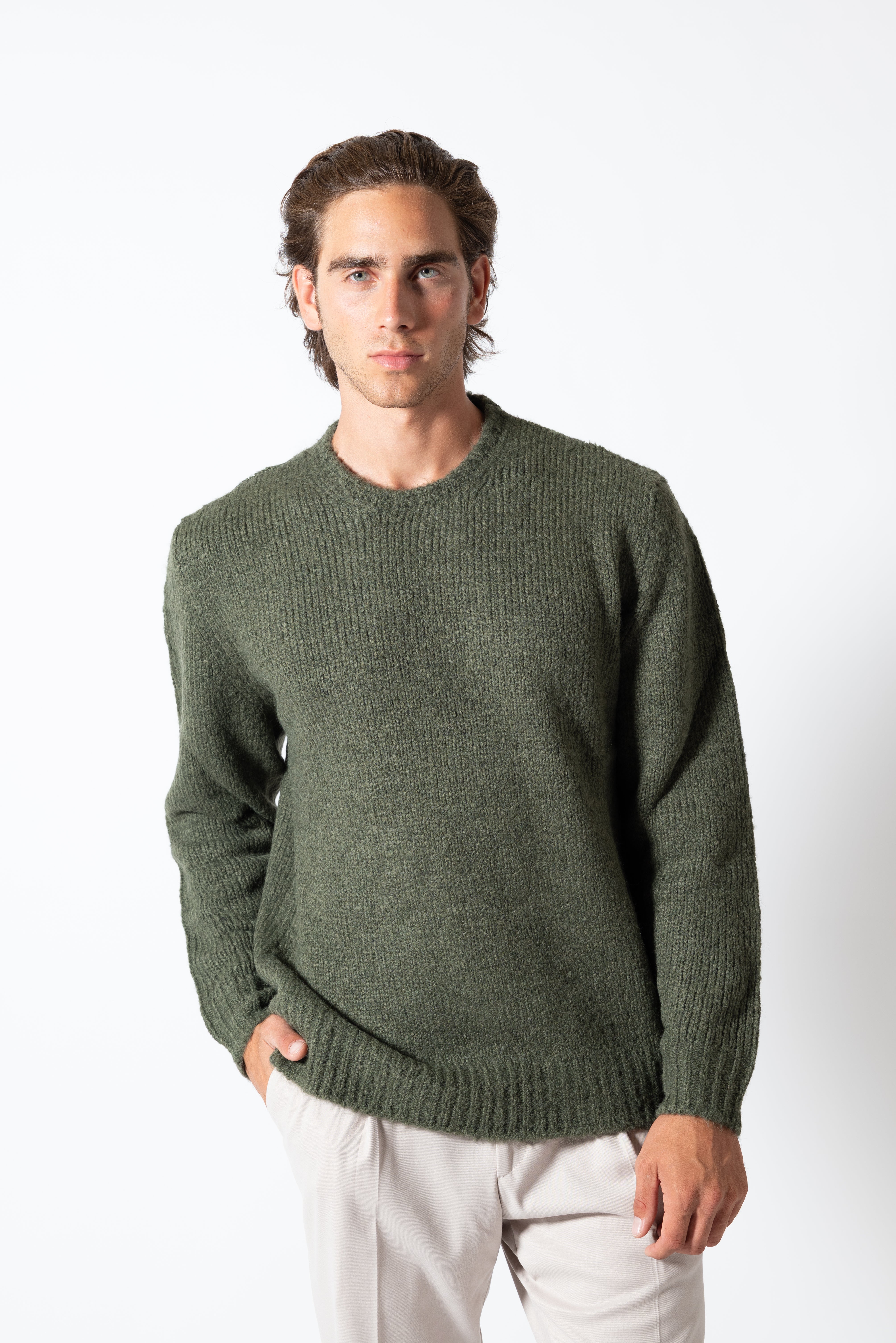 Maglione Verde Minimal – Karl Mommoo