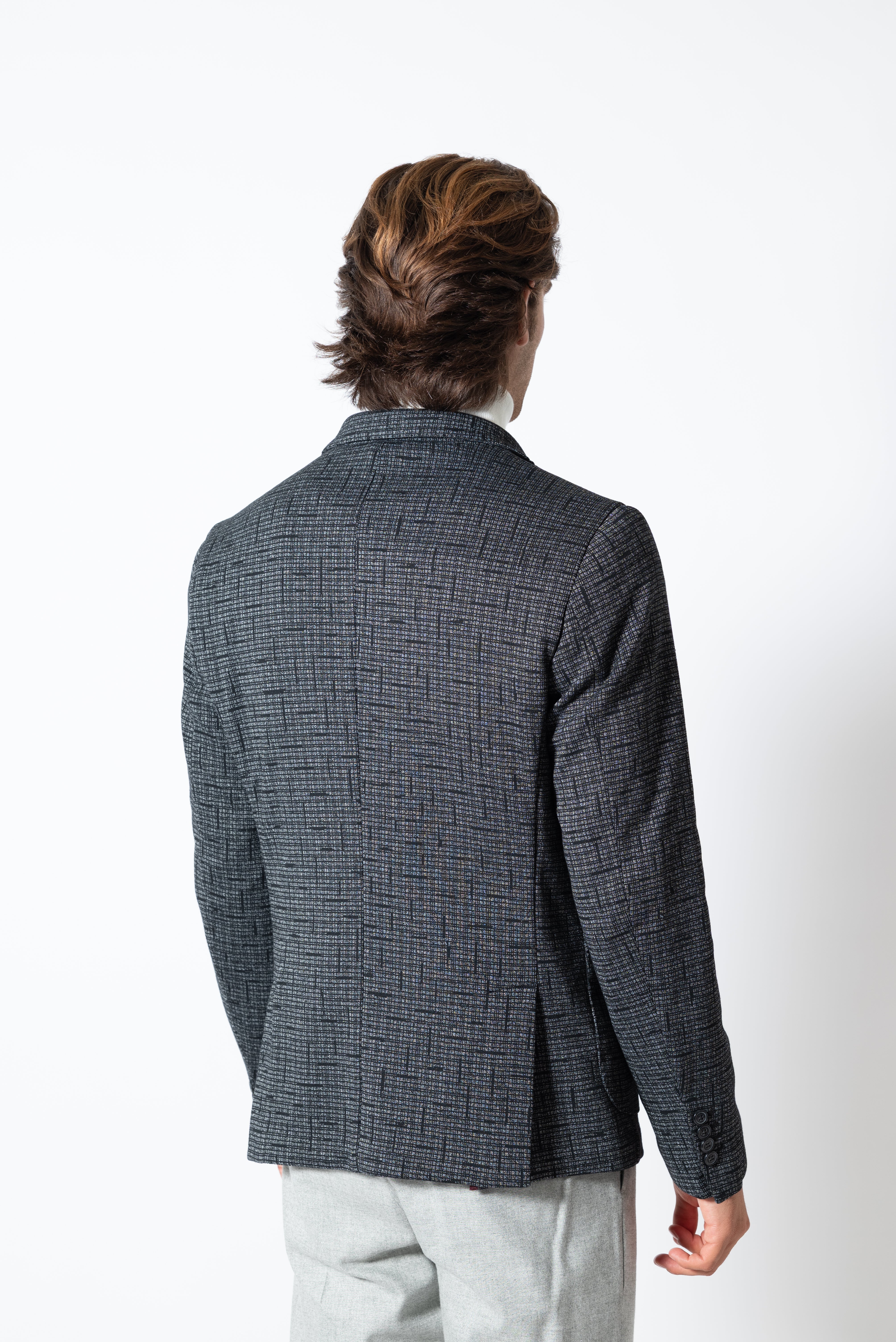 Giacca Jacquard Punto Milano – Karl Mommoo