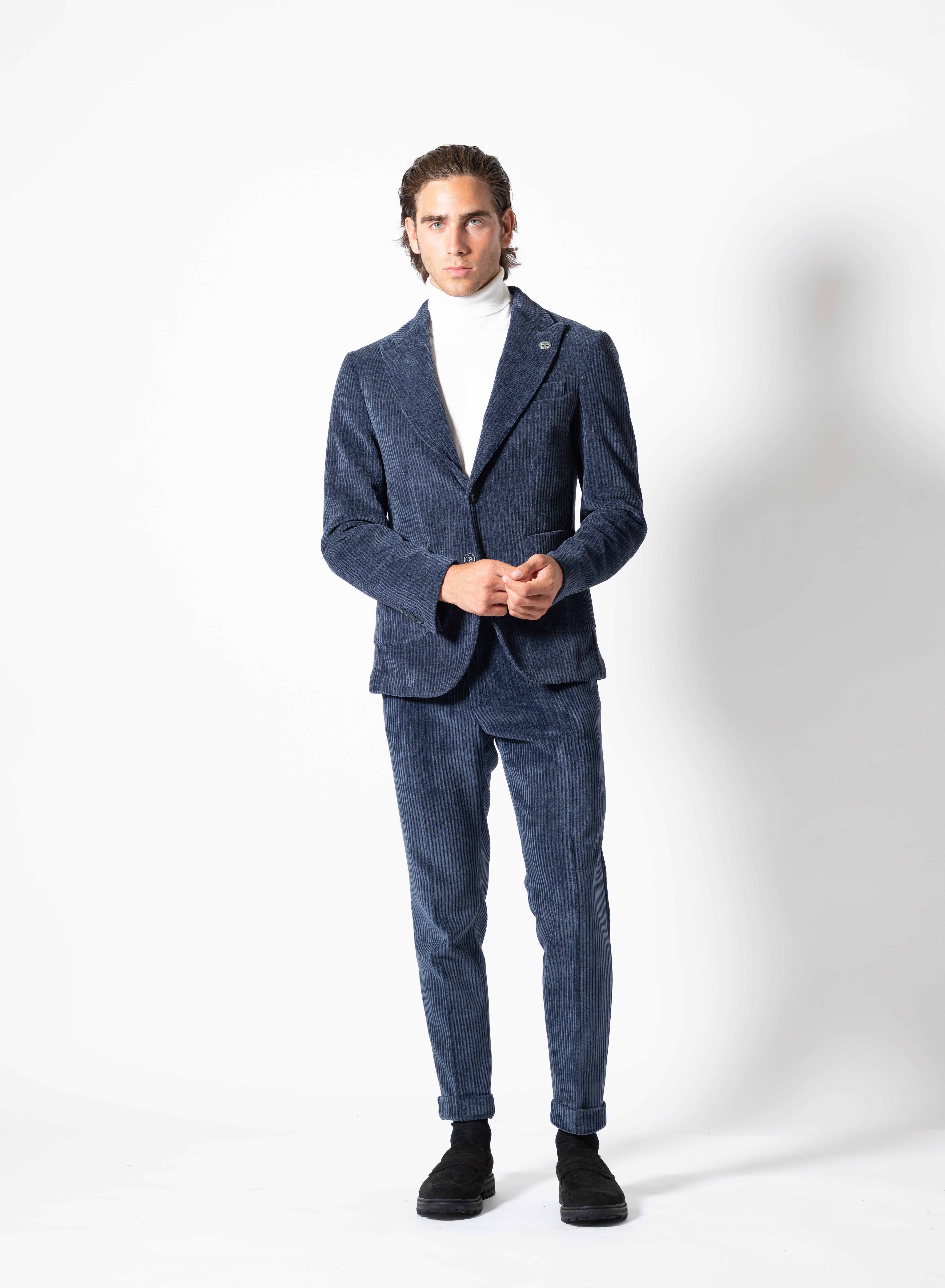 Abito in velluto BLU – Karl Mommoo