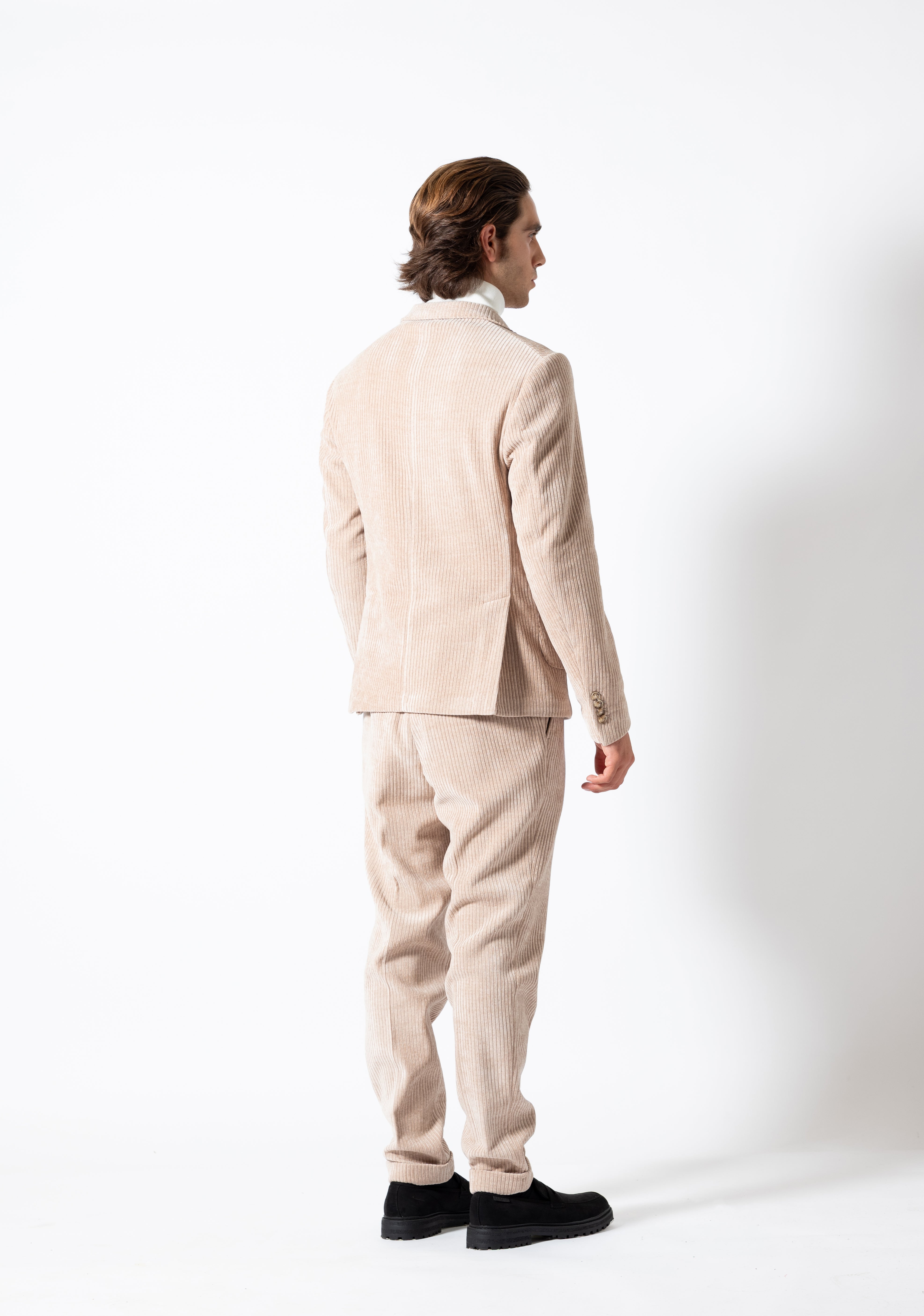 Abito in velluto BEIGE  – Karl Mommoo