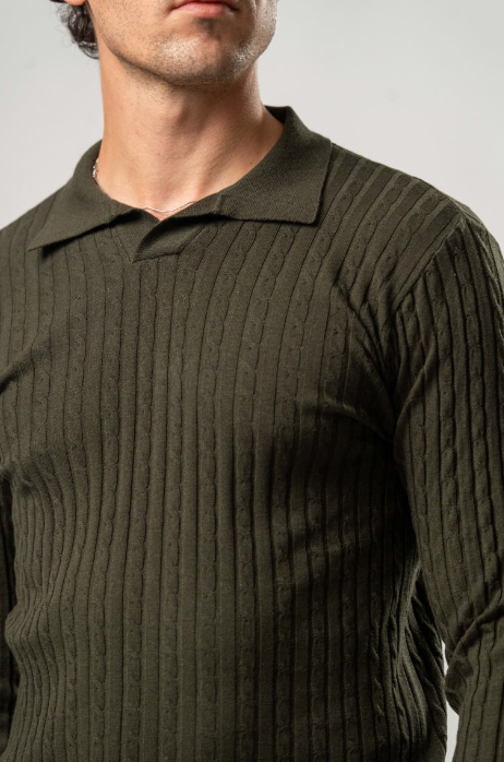 Maglia Polo Derby Uomo – Verde Militare