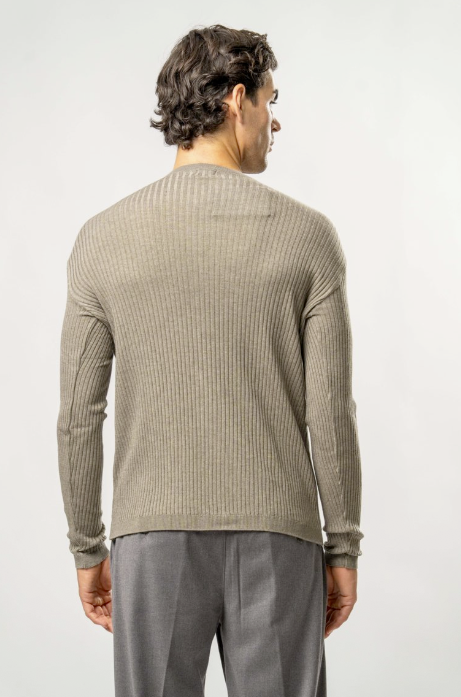 Maglia Uomo con Bottoni – Tortora