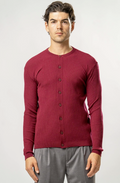 Maglia Uomo con Bottoni – rosso