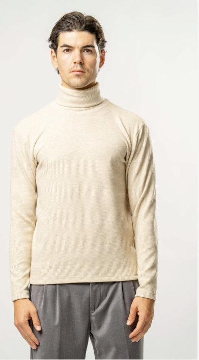 Maglia Dolcevita Uomo – BEIGE