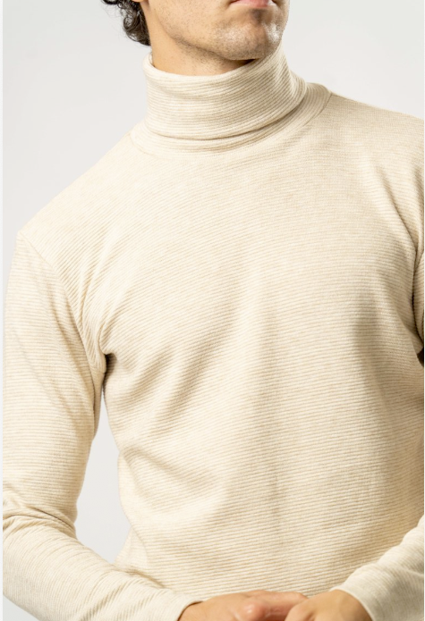 Maglia Dolcevita Uomo – BEIGE