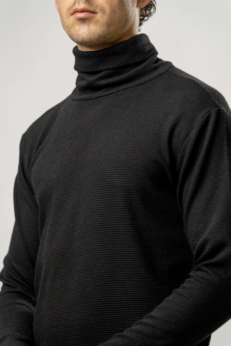 Maglia Dolcevita Uomo – NERO