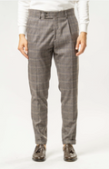 Pantalone Classico Uomo a Quadri Pences – grigio