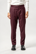 Pantalone Uomo con Pinces e Stringenti –BORDEAUX
